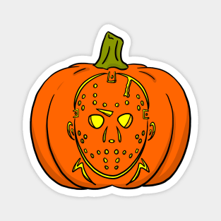 Jason Friday the 13th Jack-o-Lantern Magnet