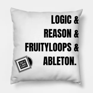 Logic & Reason Black Pillow