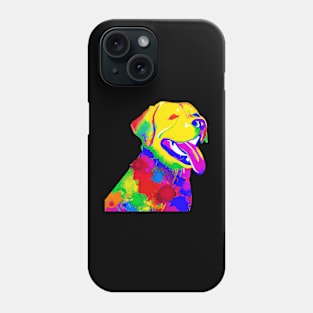 Labrador Dog Rainbow Painting Phone Case