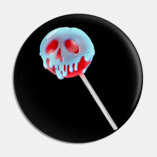 Poison Apple Halloween Candy Lollipop Pin