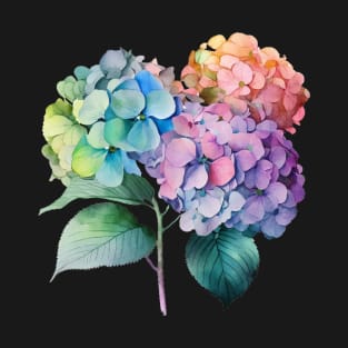 Hydrangeas Pretty Floral T-Shirt