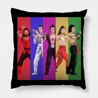 5 Deadly Venoms Color Collage Pillow