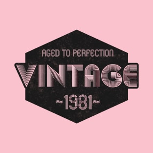 Vintage 1981 Aged To Perfection T-Shirt