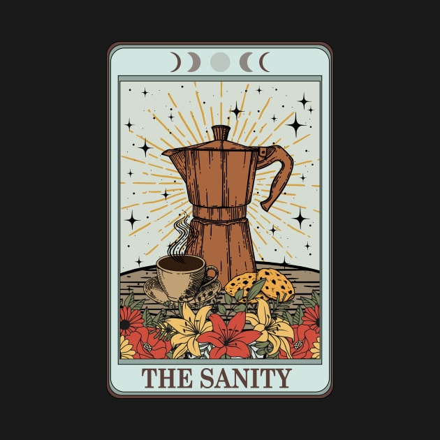 funny food tarot card with coffee by ThirdEyeDesign