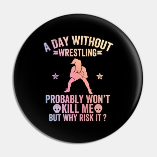 female wrestlers - Funny wrestling Girl Pin