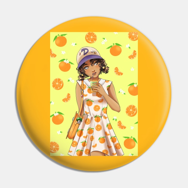 Clementine Clemonade Pin by Monicherrie