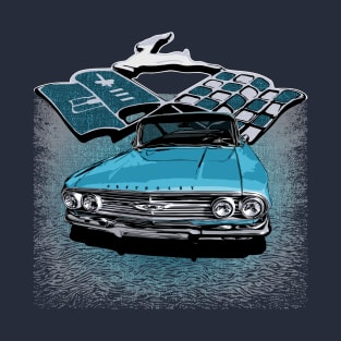 Blue 60 Chevy Impala SS T-Shirt