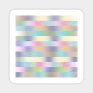 Colorful Gradient Stripes Strokes Pattern Magnet