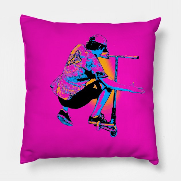 Scooter Pro - Stunt Scooter Rider Pillow by Highseller