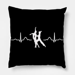 Latin Dancing Couple Heartbeat Dancer Pillow