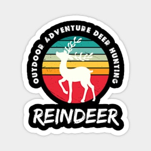 outdoor adventure deer hunting reindeer Magnet