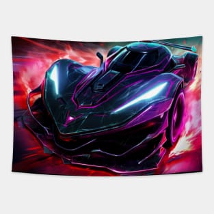 Cool Concept Futuristic Car Racer Tapestry