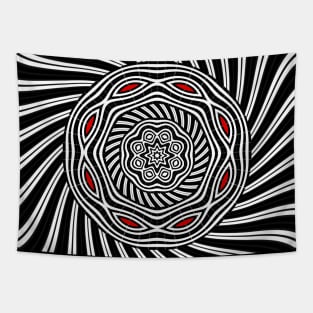 Geometric monochrome Tapestry