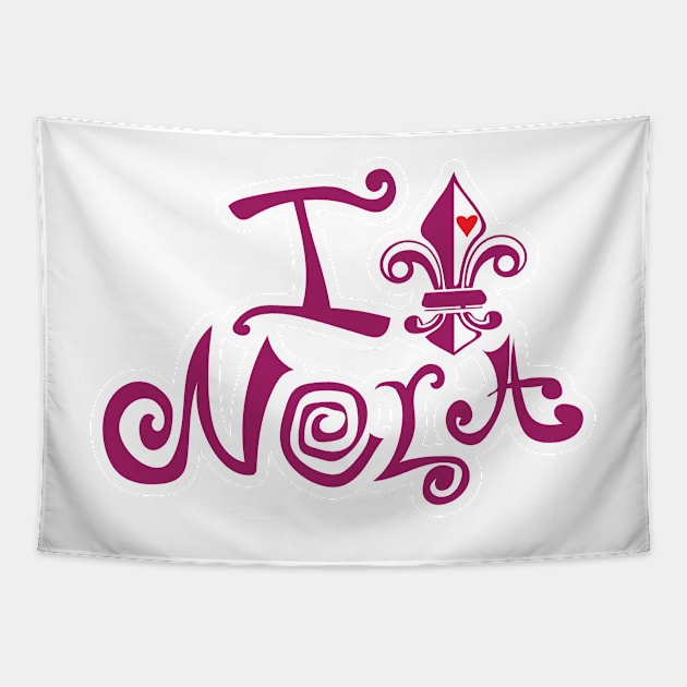 I Heart Nola Tapestry by chwbcc