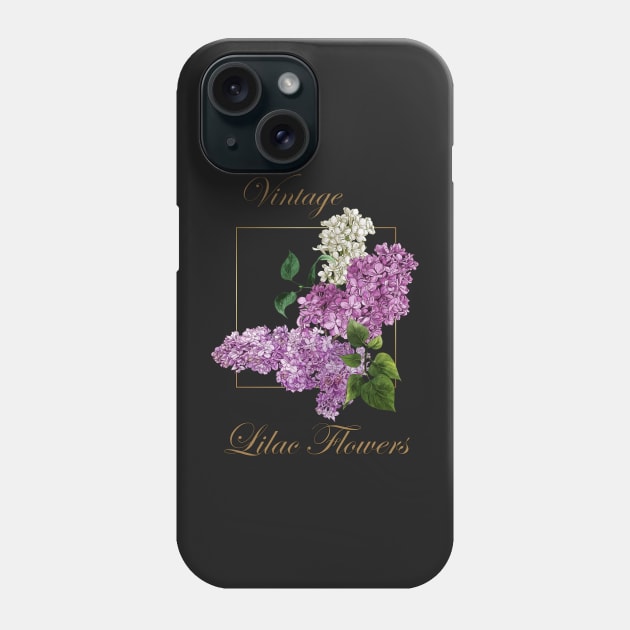 Lilacs-Spring flowers -Vintage Lilac flowers Phone Case by KrasiStaleva