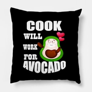 Cook Will Work for Avocado Pillow