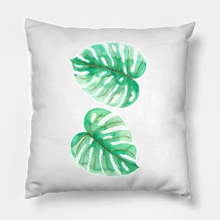 Monstera leaves Pillow