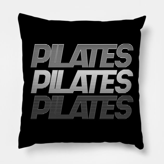 Pilates Addict - Pilates Lover - Pilates Typography Pillow by Pilateszone