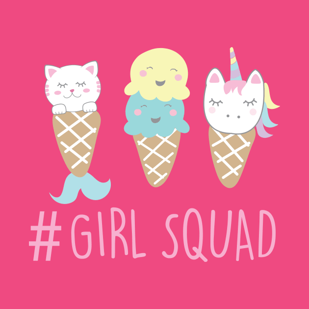 GIRLS SQUAD ICE CREAM TEE by ART_BY_RYAN