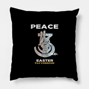 Easter Peace Hand Latin Sign Pox Vobiscum Pillow