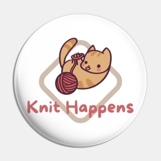 Knit Happens Cat Pin