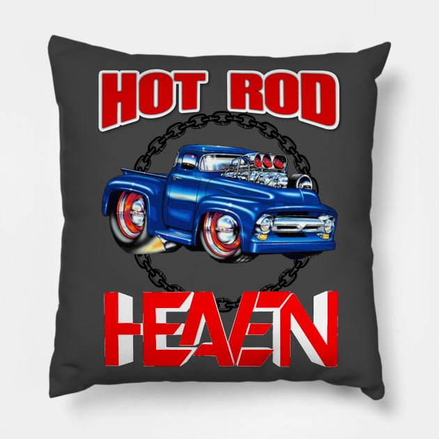 HOT ROD HEAVEN Pillow by BIG DAWG APPAREL