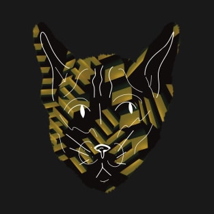 Liminal Spaces Cat Yellow Design T-Shirt