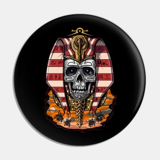 Egyptian Pharaoh Skull Pin