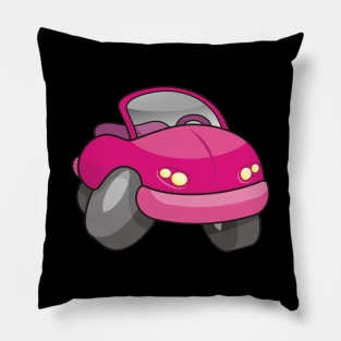 Pink Cartoon Car Pillow