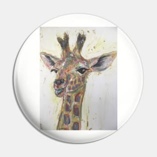 Colourful Baby Giraffe Pin