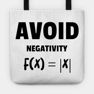 Avoid Negativity Love for Maths Tote