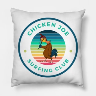 retro chicken joe surfing club Pillow