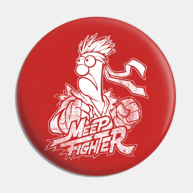 Beaker Meep White Pin by Botak Solid Art