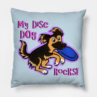 My disc dog rocks Pillow