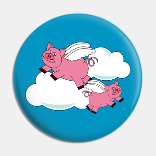 Funny Pigs Might Fly Pin