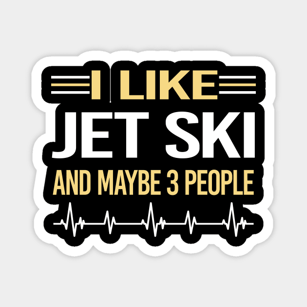 3 People Jet Ski Magnet by relativeshrimp