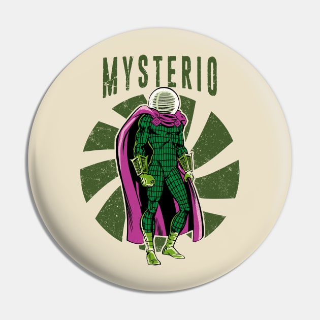 Retro Mysterio Pin by OniSide