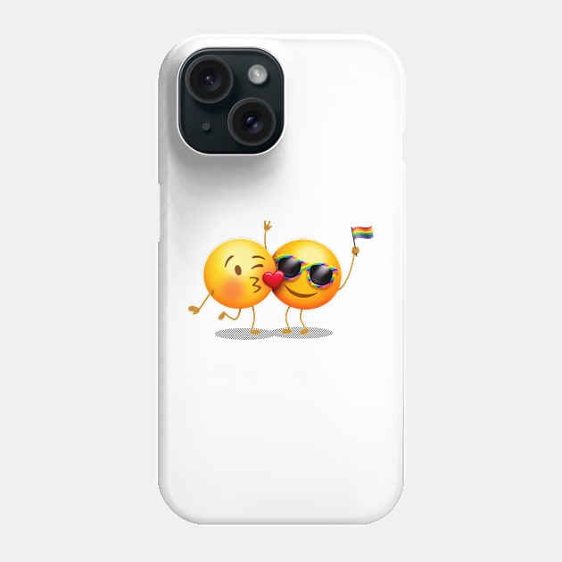 Rainbow Pride Emojis Phone Case by 513KellySt