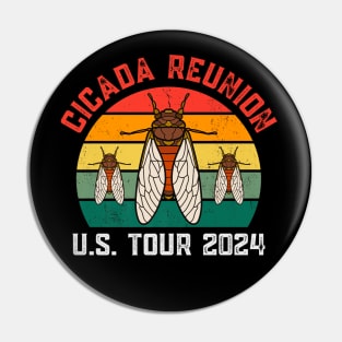 Cicada reunion US tour 2024 retro Pin