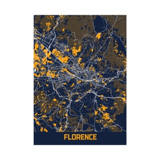 Florence - Italy Bluefresh City Map T-Shirt