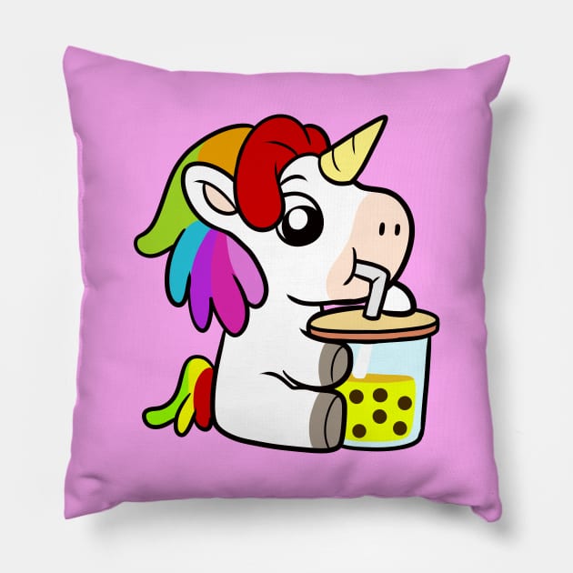 Boba Unicorn Pillow by WildSloths