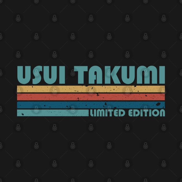 Proud Limited Edition Takumi Name Personalized Retro Styles by Kisos Thass