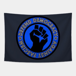 Defend Democracy Against Fascism - Circle Tapestry