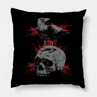 THE CROW SKULL Pillow
