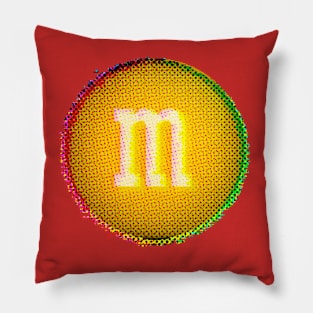 M&M Snack Glitch Pillow