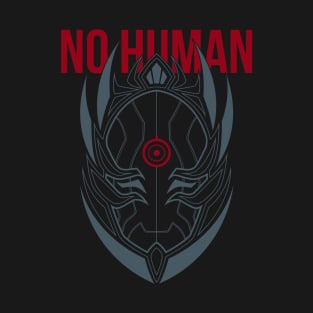 Cyber Face #NO HUMAN T-Shirt