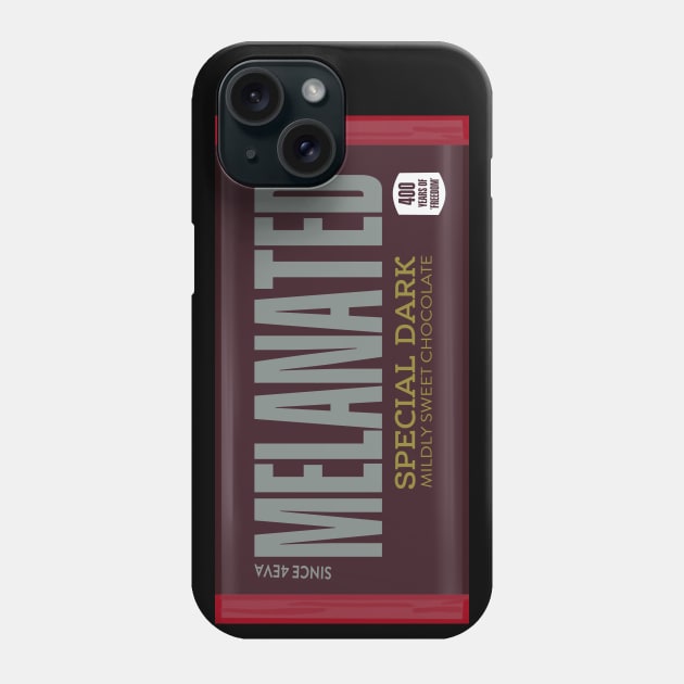 Melanated special dark chocolate Phone Case by PointNWink Productions