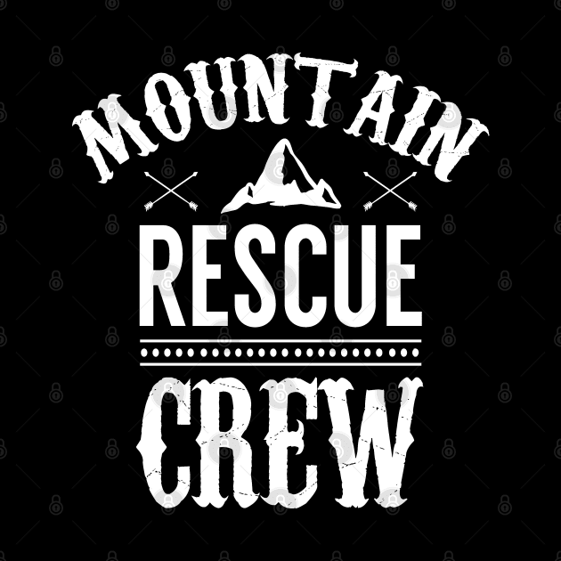 Mountain Rescuer Team Rescuing Rescue Ski Patrol by dr3shirts