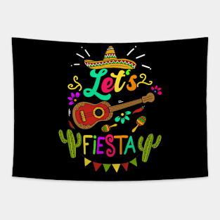 Cinco De Mayo Mexican Lets Fiesta Tapestry