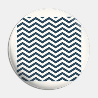 Midnight & Cream Chevrons Pin